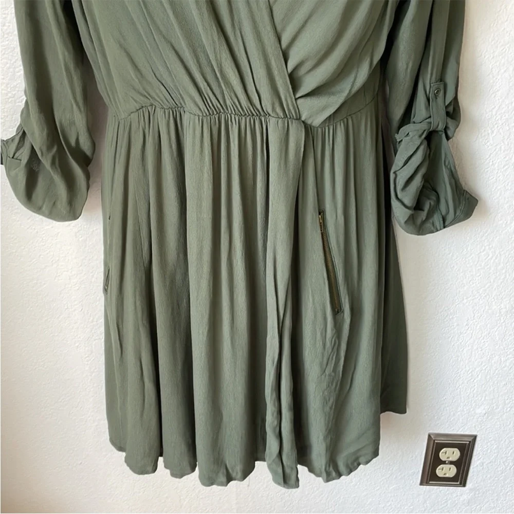 Anthropologie Olive Green Dress - Picture 3 of 6